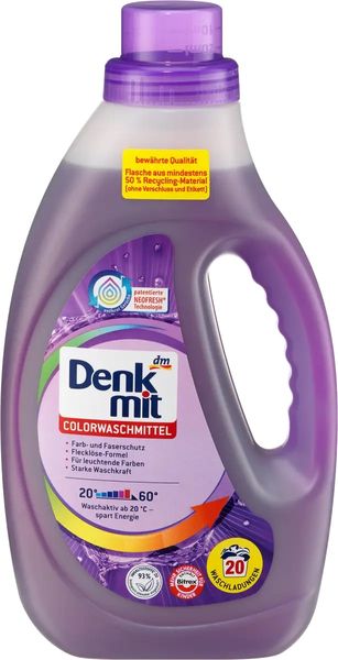 Гель для стирки Denkmit Colorwaschmittel 1.1 л 20 циклов стирки 755323 фото