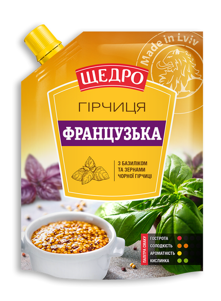 Горчица ЩЕДРО Французька 120г 4569456 фото