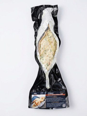 Сібас  фарширований королівськими креветками та пармезаном ,с/м, в/у Meat or Fish 42921 фото
