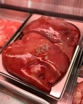 Печінка свиняча охолоджена / заморожена (100г) 148 фото