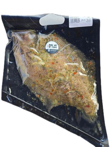 Камбала тихоокеанская в средиземноморском маринаде в/у (вес) Meat or Fish 129219 фото