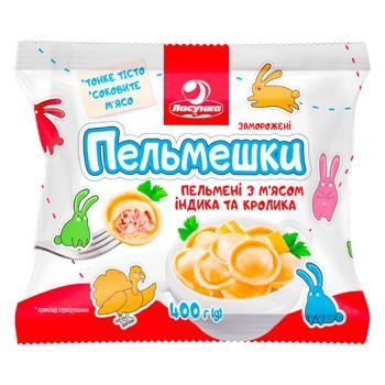 Пельмени  Пельмешки с мясом индюка и кролика 400г Ласунка 435 фото