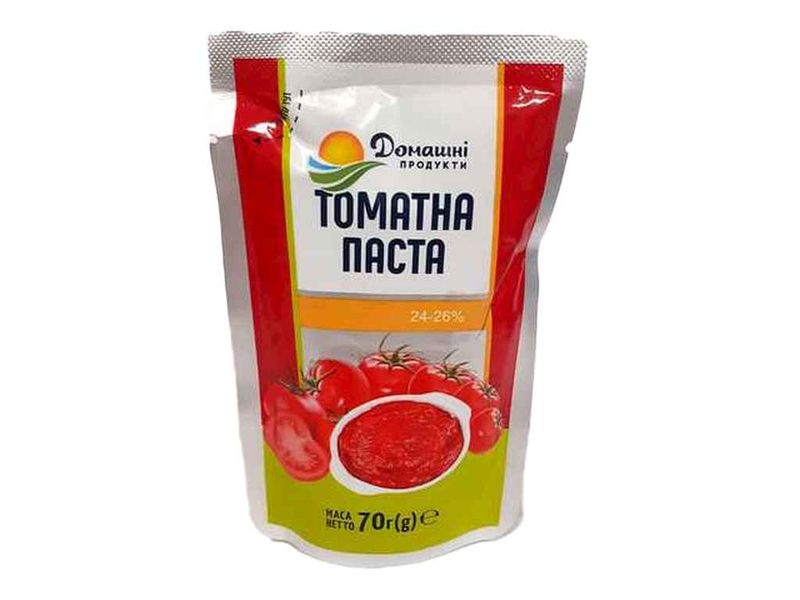 Домашні продукти Томатна паста 24-26% (70г) 1015 фото