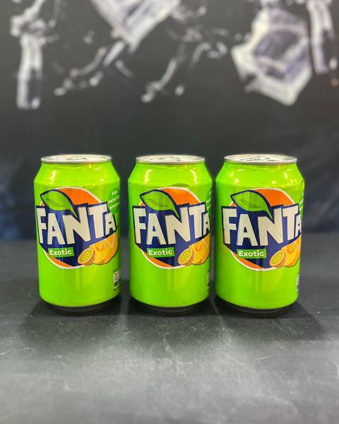 Напиток Fanta Фанта экзотик ж/б (330мл) Германия 735 фото