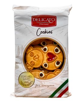 Печиво Delicato italiano ведмедики, з кремом та полун.джемом (200г) 201 фото