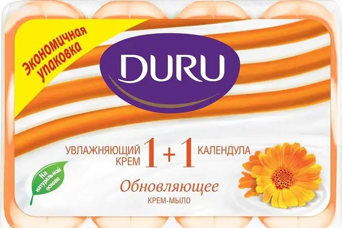 Мило Duru Eco 1+1 Календула 4*80г 517823 фото