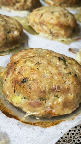 Запечені крафтові биточки Індичка & Кабачок н/ф (вага) Meat or Fish  0478580 фото