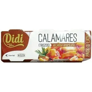 Кальмар кусочками в соусе Сальса Американа Calamares en Salsa Americana Didi 3*80 г Испания 84766 фото