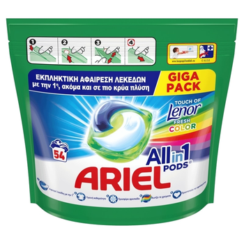 Капсулы для цветой стирки Ariel Pods All in 1 Color 54 шт 084073 фото